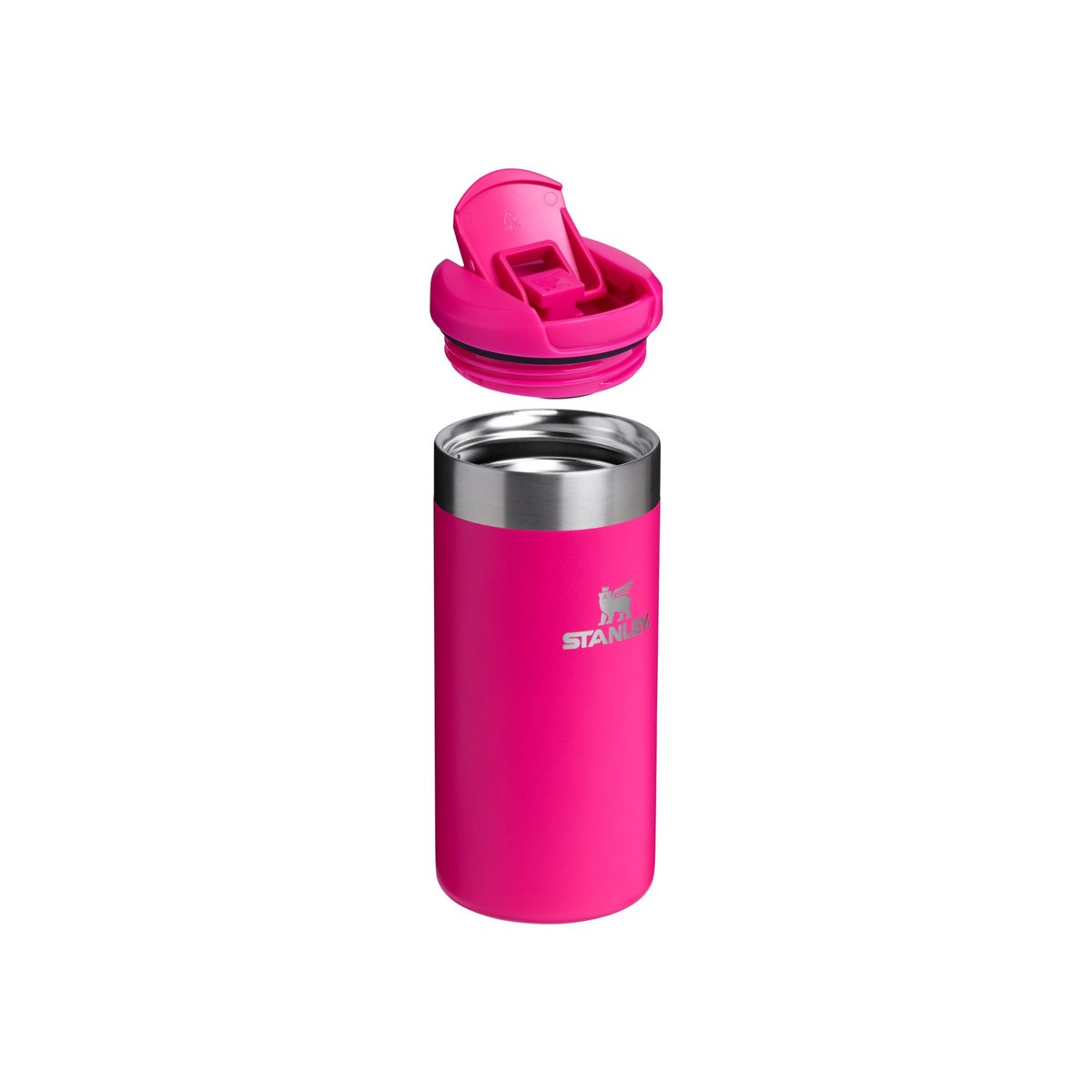 Stanley The Aerolight Transit Mug Termos Bardak, Koyu Pembe (Pink Vibes), 0.35 Litre