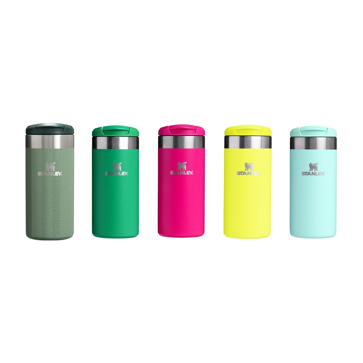 Stanley The Aerolight Transit Mug Termos Bardak, Koyu Yeşil (Meadow), 0.35 Litre