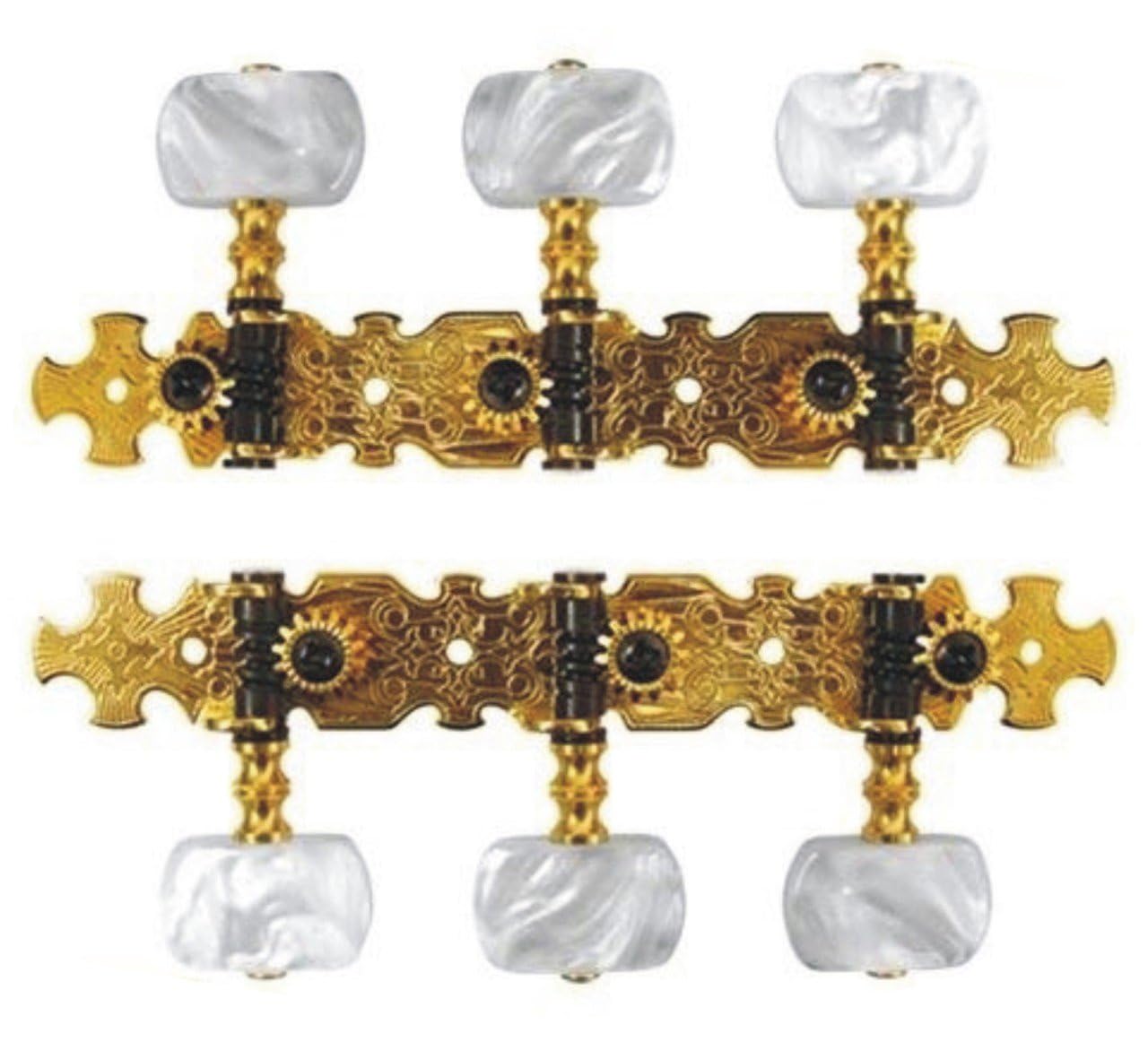 Valencia VCMH0150GD Klasik Gitar Kulağı Klasik 3+3 2.ad.set Gold