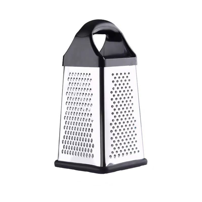 Orret Home Silikon Saplı 4 Yüzeyli Kaymaz Tabanlı Paslanmaz Çelik Rende – Ergonomik Tasarım, Pratik Kullanım ve Çok Amaçlı Rendeleme Özelliği ile Mutfakta Vazgeçilmez Yardımcınız