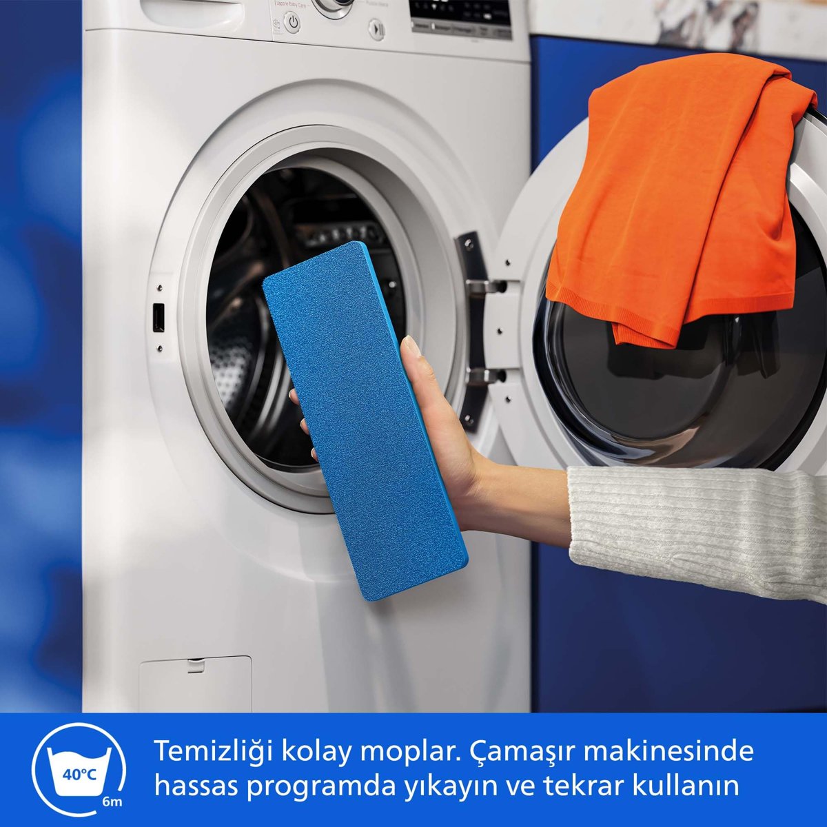 Philips OneUp 5000 Serisi Elektrikli Mop, Kablosuz, Bakterilere karşı %99,9 etkili, 360 derece başlık ile zahmetsiz kullanım, (XV5113/01)