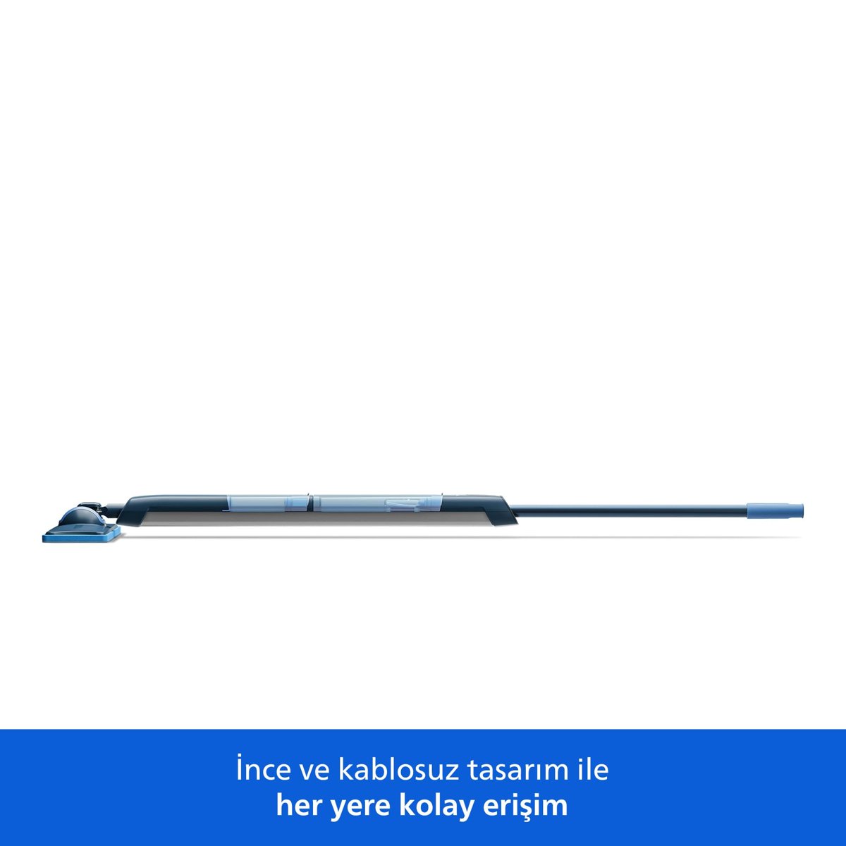 Philips OneUp 5000 Serisi Elektrikli Mop, Kablosuz, Bakterilere karşı %99,9 etkili, 360 derece başlık ile zahmetsiz kullanım, (XV5113/01)