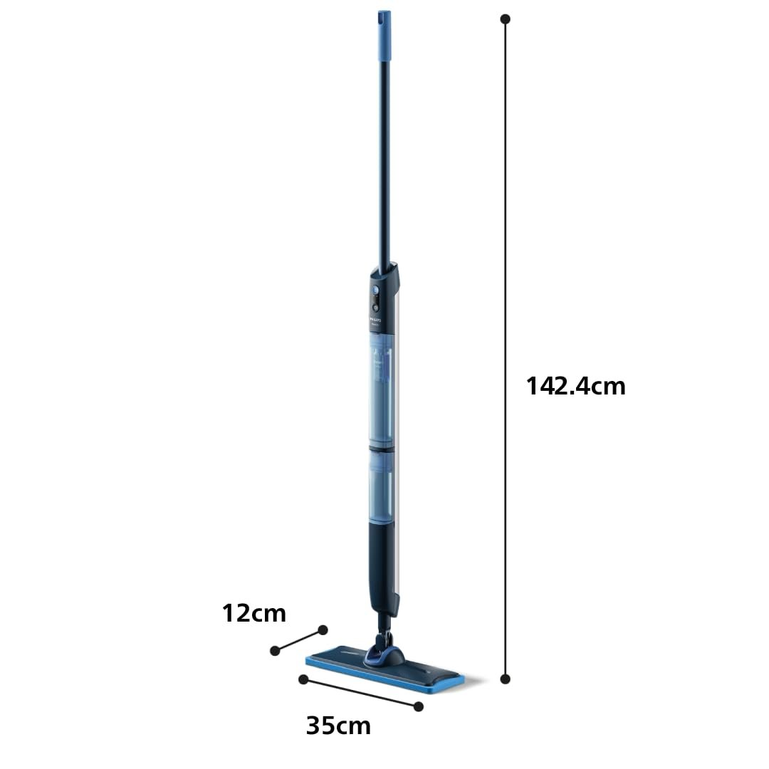 Philips OneUp 5000 Serisi Elektrikli Mop, Kablosuz, Bakterilere karşı %99,9 etkili, 360 derece başlık ile zahmetsiz kullanım, (XV5113/01)
