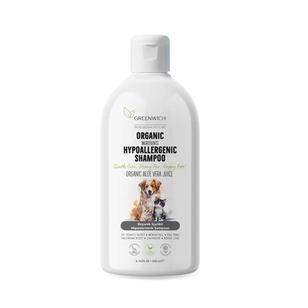 Greenwich HipoAlerjenik Pet Şampuanı, Köpek ve Kedi için, 200 ml
