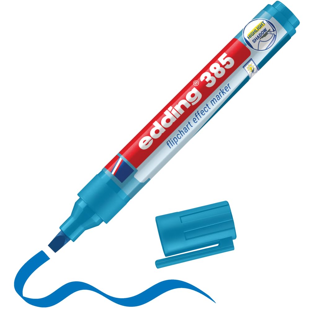 EDDING 385 Flipchart Efekt Markörü Açık Mavi