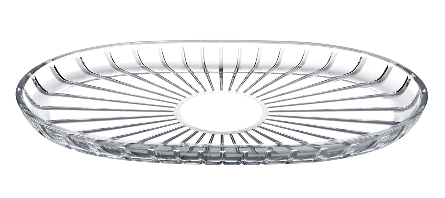Paşabahçe ELEGANT OVAL SERVİS TABAĞI 163X278 MM 000-SEFFAF 1 OFSET HEDİYELİK KUTU 6 PAŞABAHCE
