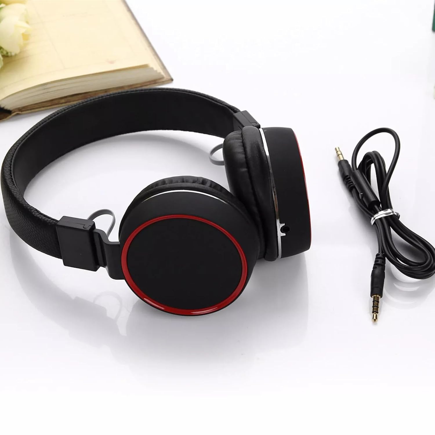 PDAteknoloji Mikrofonlu Kulaküstü Kablolu Stereo Kulaklık - Siyah - TV-10 (KABLOLUDUR), Mükemmel Ses Kalitesi. AAA kalite Kablolu kulaklık