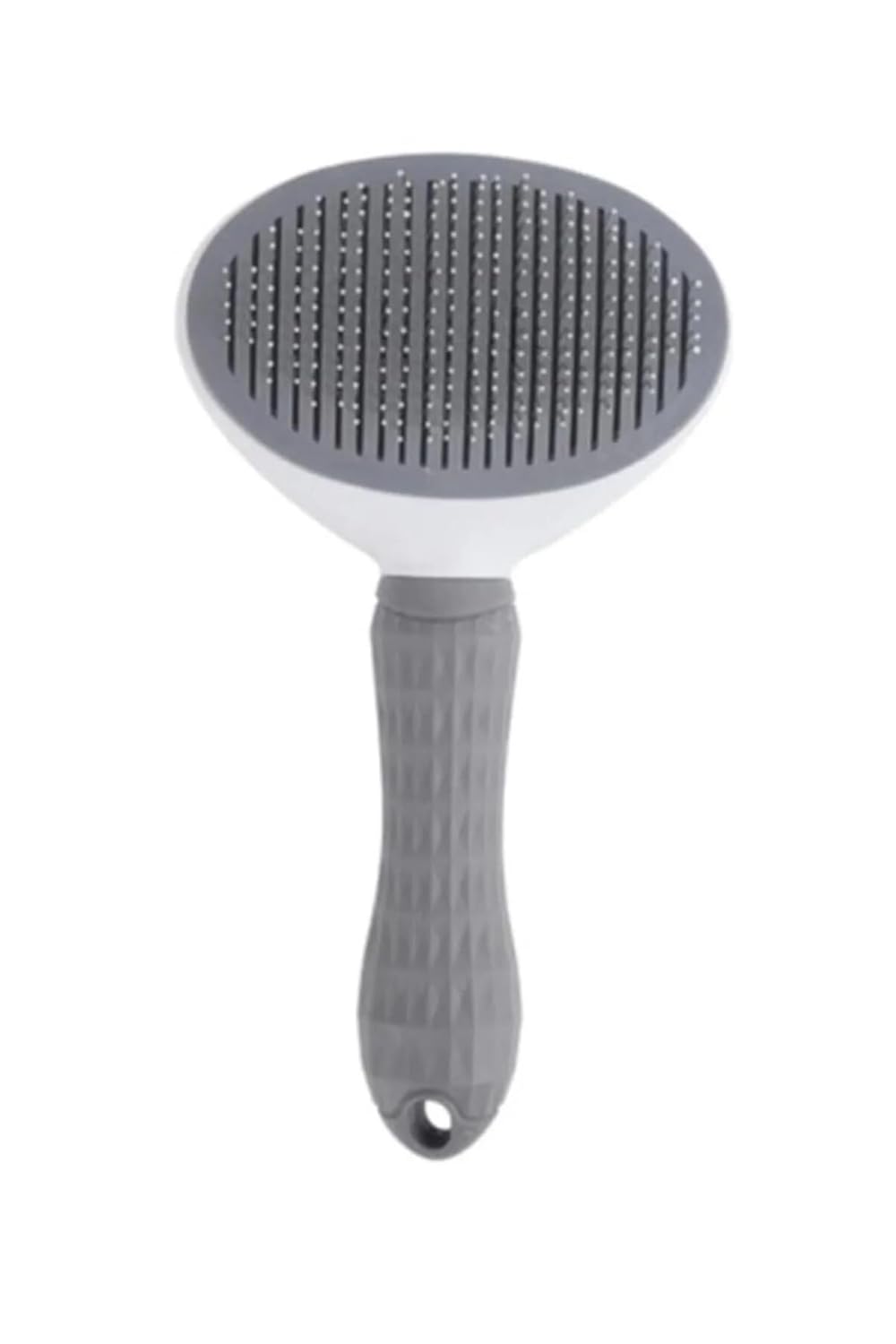 TİNEKE LÜKS Otomatik Temizlenen Tuşlu Evcil Hayvan Fırçası Kedi Köpek Tüy Toplayıcı Tarak Gri