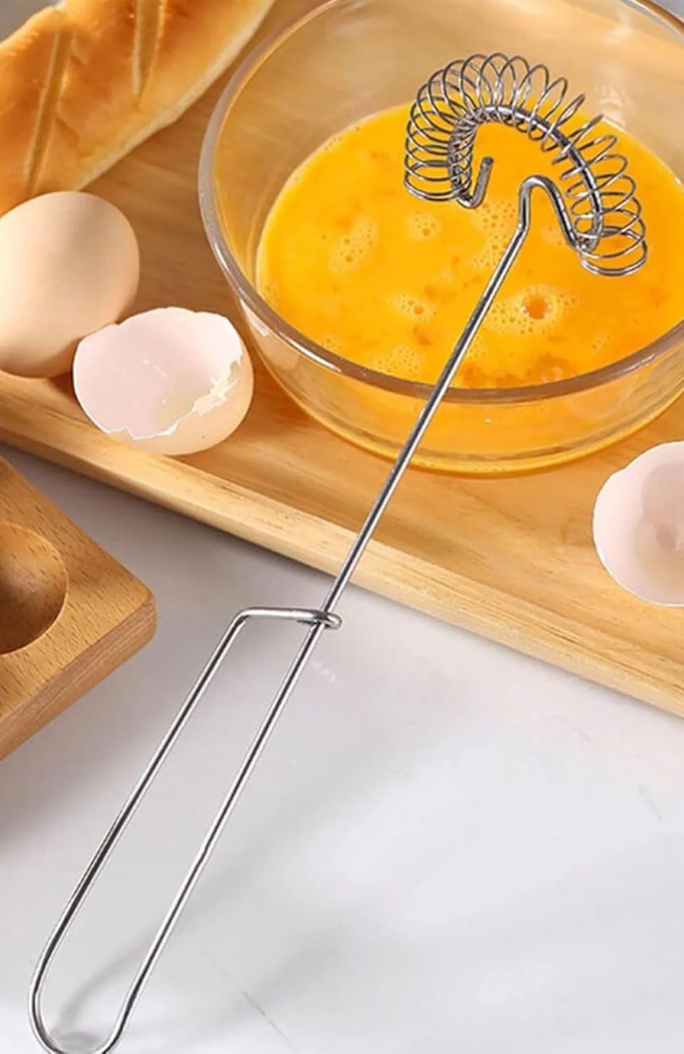 Busstier Yaylı Yumurta Çırpıcı Metal Mikser Krem ve Sos Karıştırıcı Pratik Mutfak Aparatı