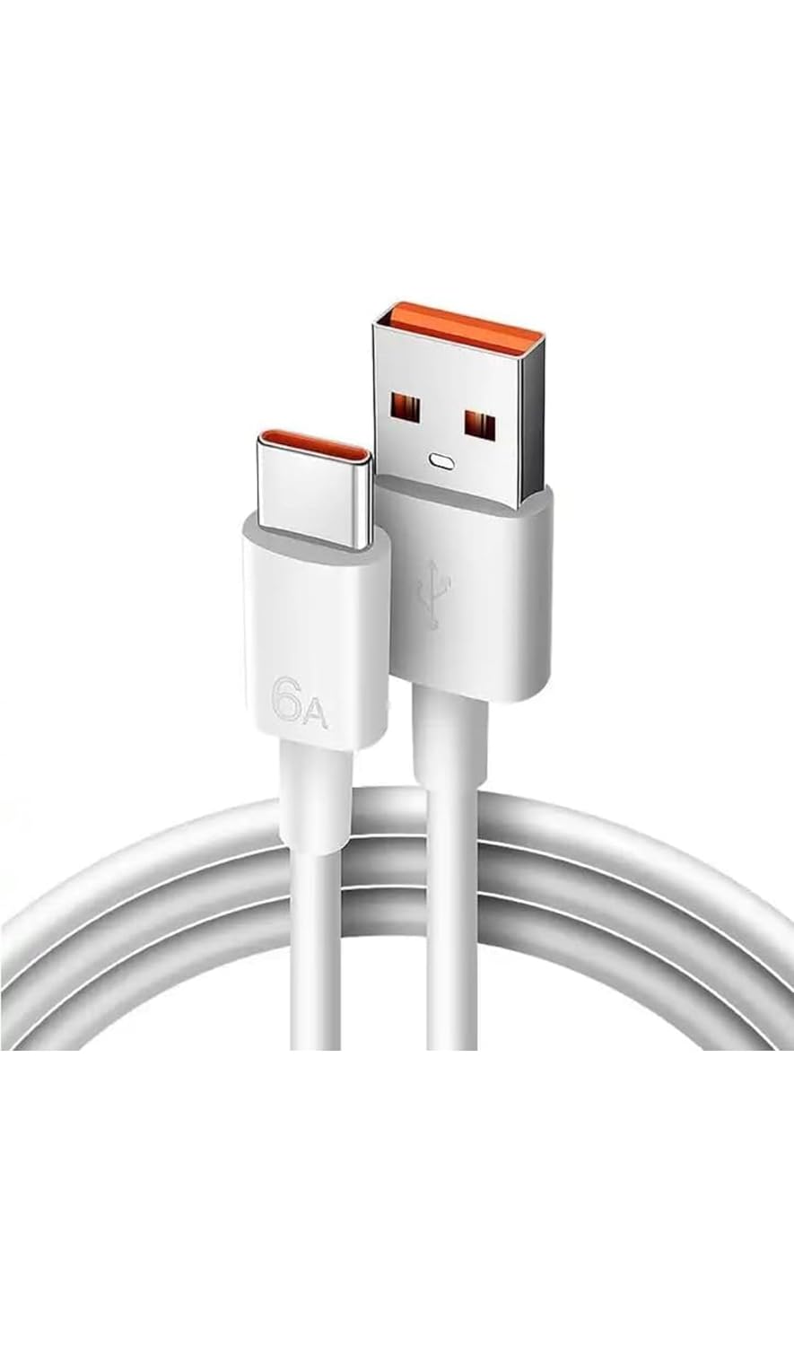 Type-C Usb-C 67w Max Hızlı Şarj USB Kablosu, Beyaz 2 Metre