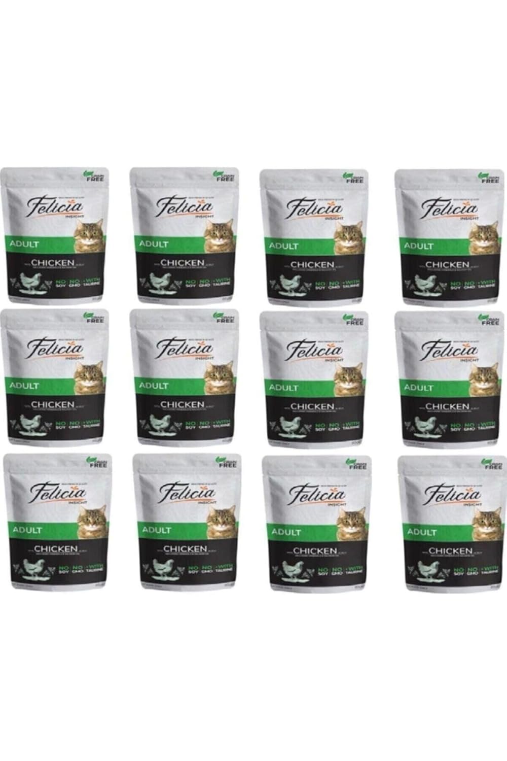 Felicia Tavuklu Chicken Pouch Kedi Maması 12 Adet 85 Gr