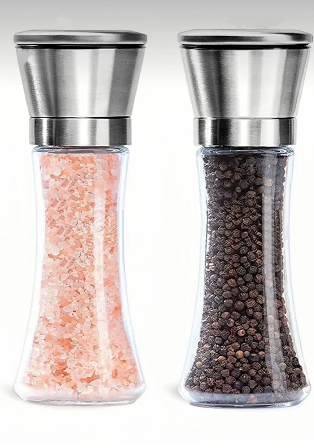 Epinox Tuz & Biber Değirmeni Çelik Kapak - Cam Hazne 13 cm (CSM-130)