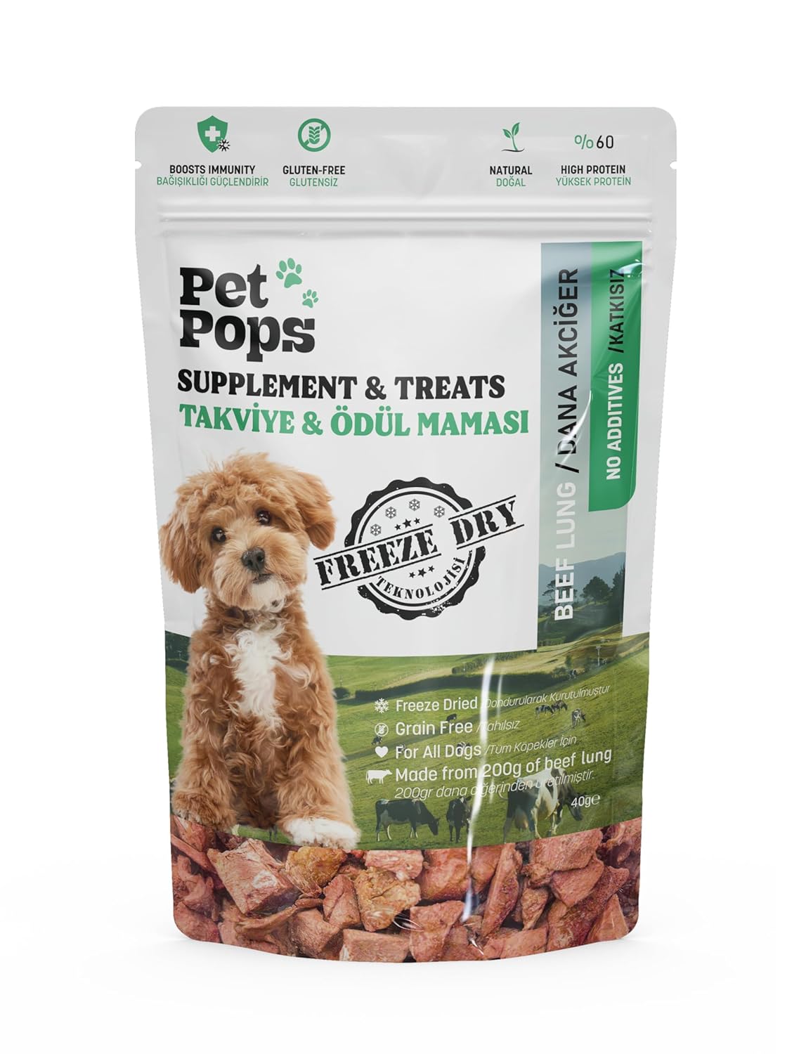 Dana Ciğer – Freeze Dry, Köpek Ödül Maması%100 Katkısız