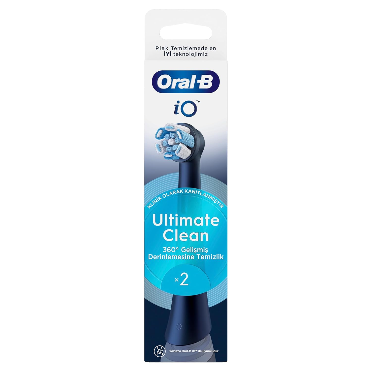 Oral-B iO Ultimate Clean Siyah Diş Fırçası Yedek Başlığı 2 Adet