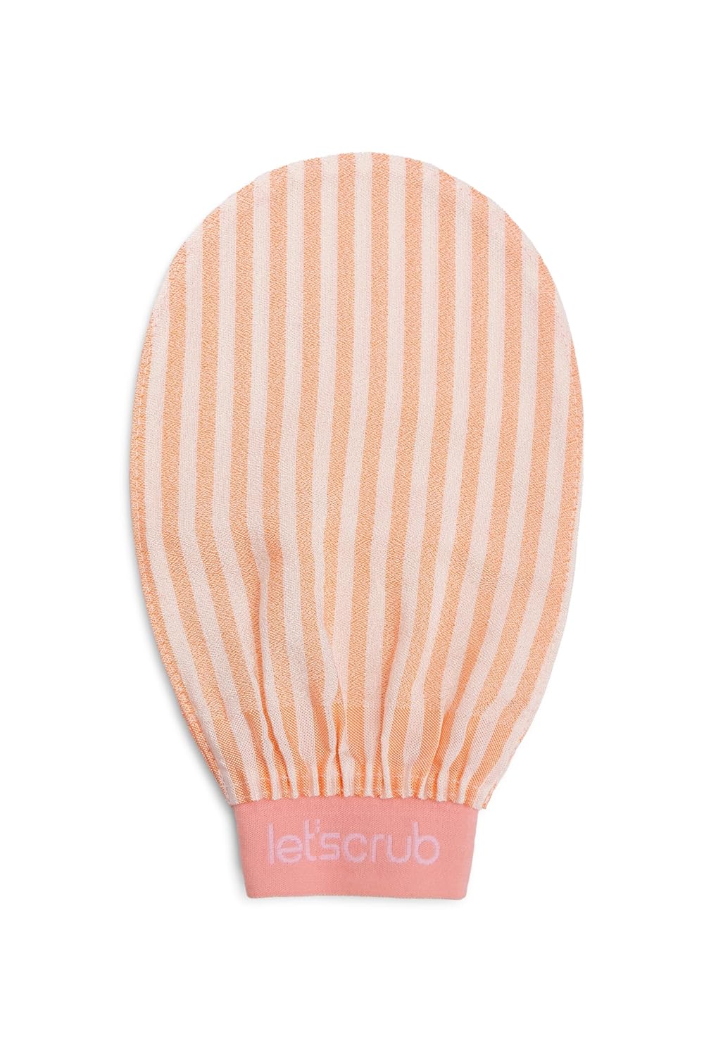 Let'scrub Premium Ekru Zebra Banyo Duş Kesesi Peeling Eldiveni%100 Floş Ipek Normal Ciltler Için