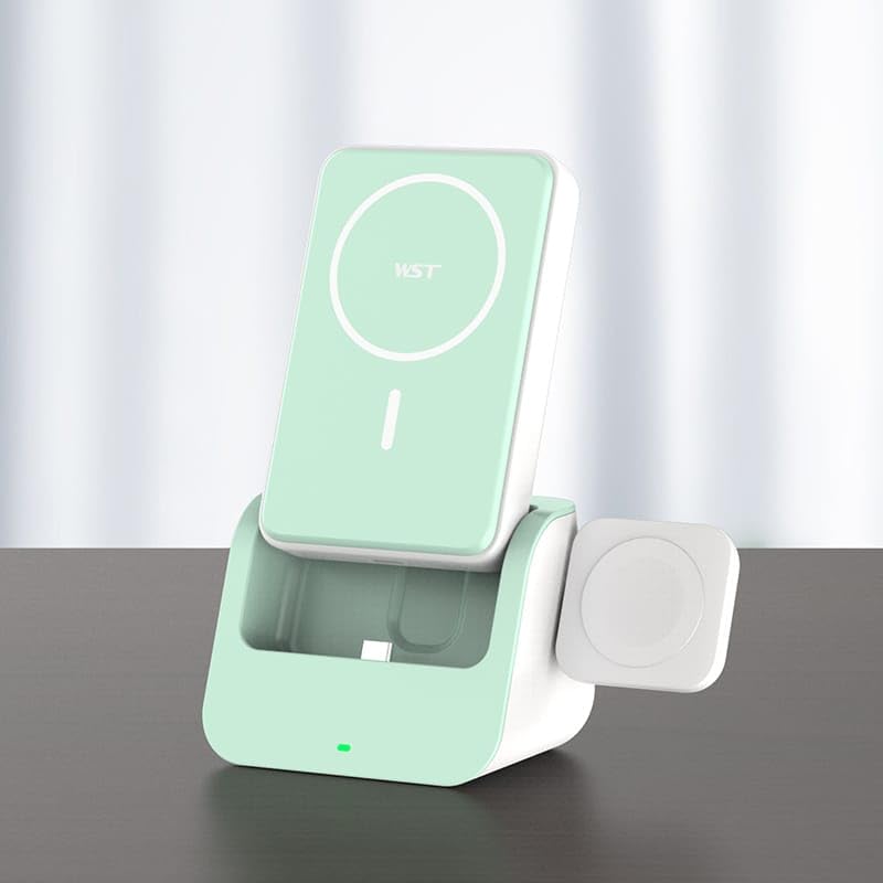 KABLOSUZ POWER BANK MagSafe Uyumlu BÜYÜK GÜÇ KAYNAĞI ŞARJ SETİ 10000 mah STAND OLABİLİR CEP TELEFONU