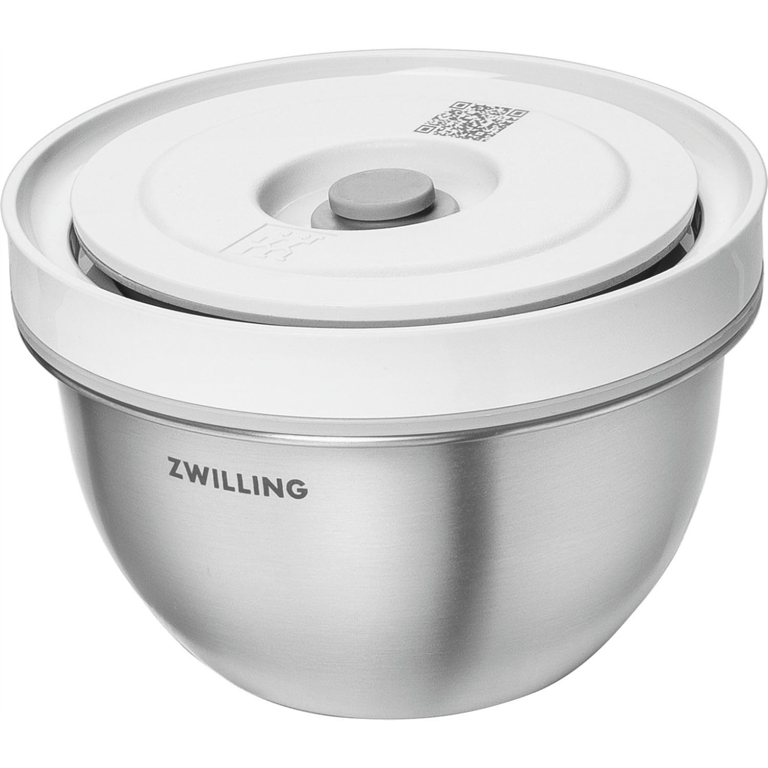 ZWILLING Fresh & Save Bowls Vakumlu Saklama Kabı, S, 12 Santimetre, Paslanmaz Çelik, Metalik Gri