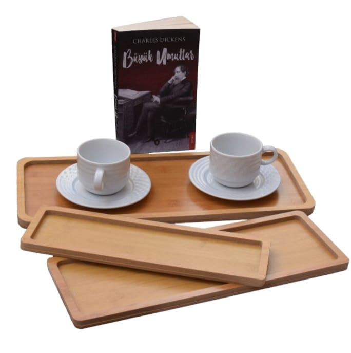 3'lü Bambu Sunum Tepsisi