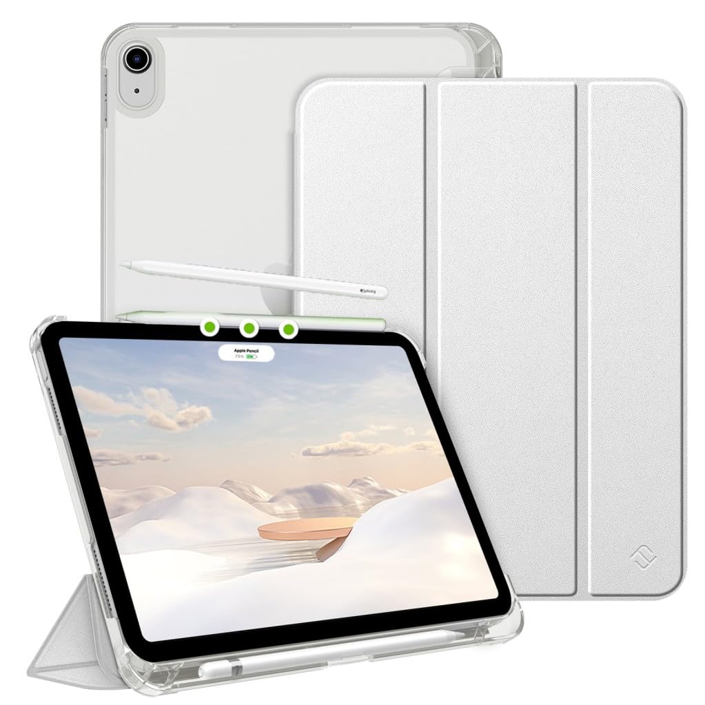 Apple iPad Air 13inç M2 ile uyumlu Kılıf Flip Cover Kalem Bölmeli PC Case A2898 A2899 A2900 Gri