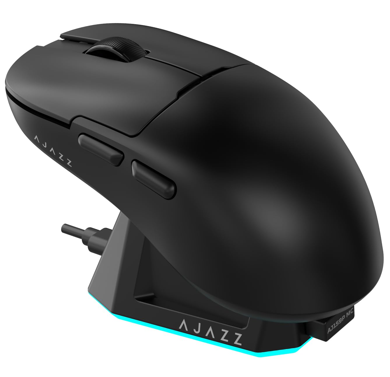 Coverzone AJAZZ AJ159P MC 3 Modlu 1000Hz 12.000 DPI Manyetik Şarj İstasyonlu PAW 3311 Optik Sensör Gaming Mouse (Siyah)