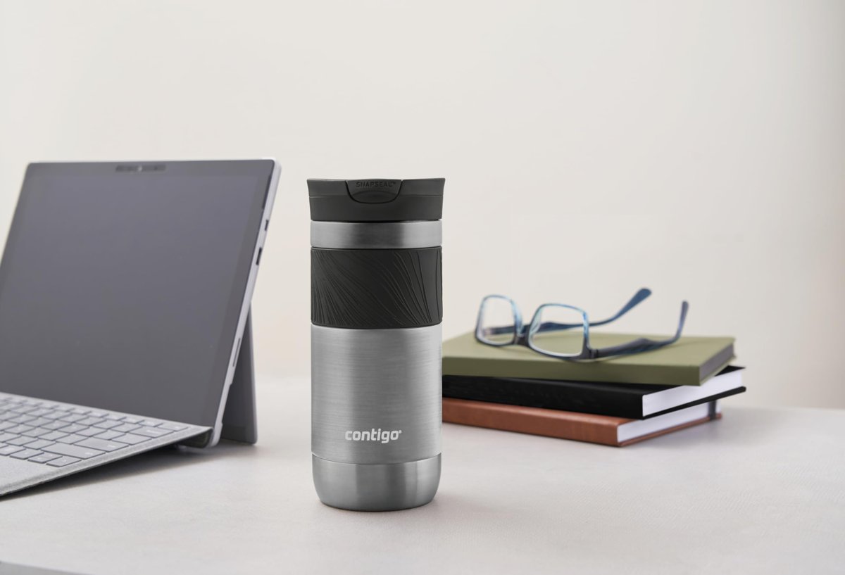 Contigo Byron Pro Snapseal Termos Bardak 470 ml, Gri