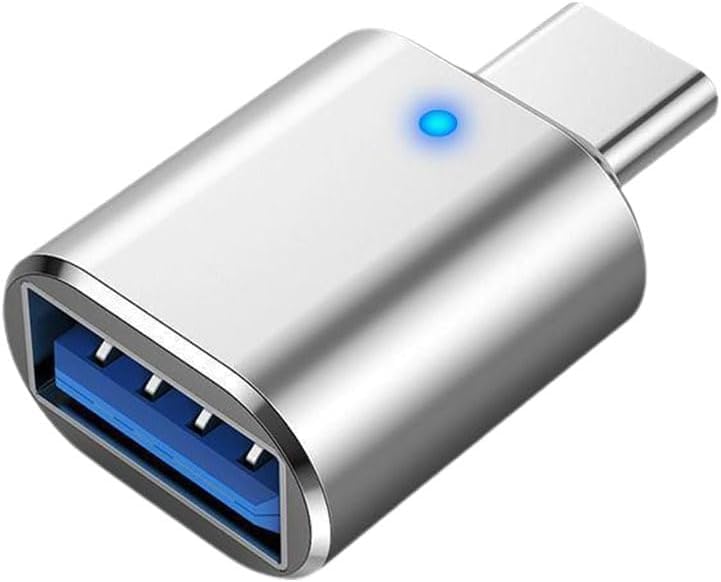 Kyrotech USB C - USB Adaptörü, USB Type C - USB 3.0 Adaptörü, Led Göstergeli, Dizüstü Bilgisayar, Monitör ve Diğer Type C Cihazlarla Uyumlu