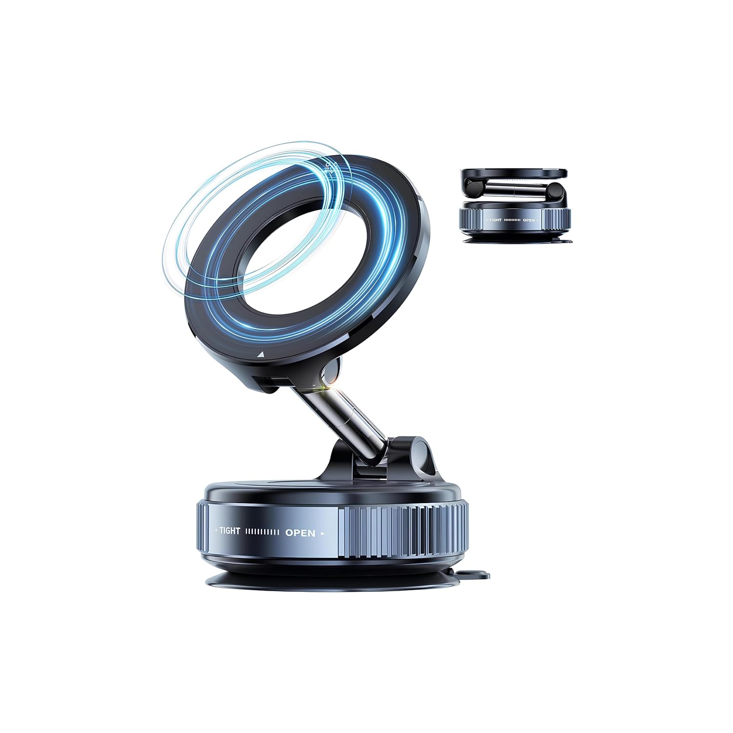 Babilden Araç içi ve Masaüstü 360 Derece Dönebilen Vakum Özellikli Magnetik Telefon Tutucu