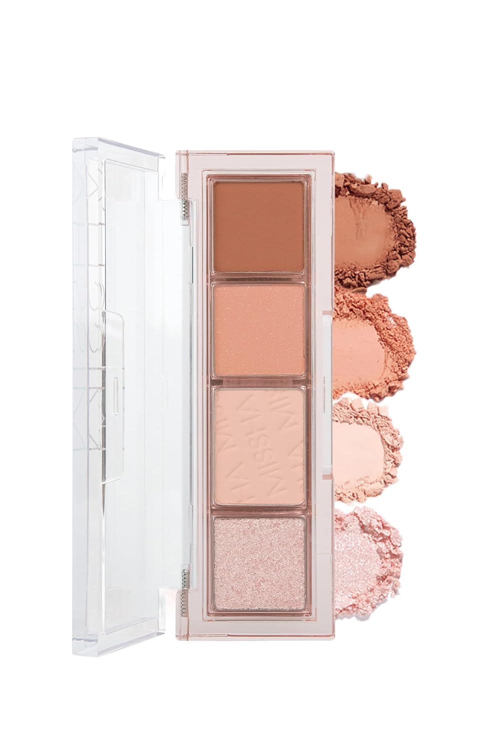 MISSHA Yoğun Pigmentli Mat ve Işıltılı Tonlar Barındıran 4'lü Far Paleti Day Vibe Palette No:2 Bouncy Coral