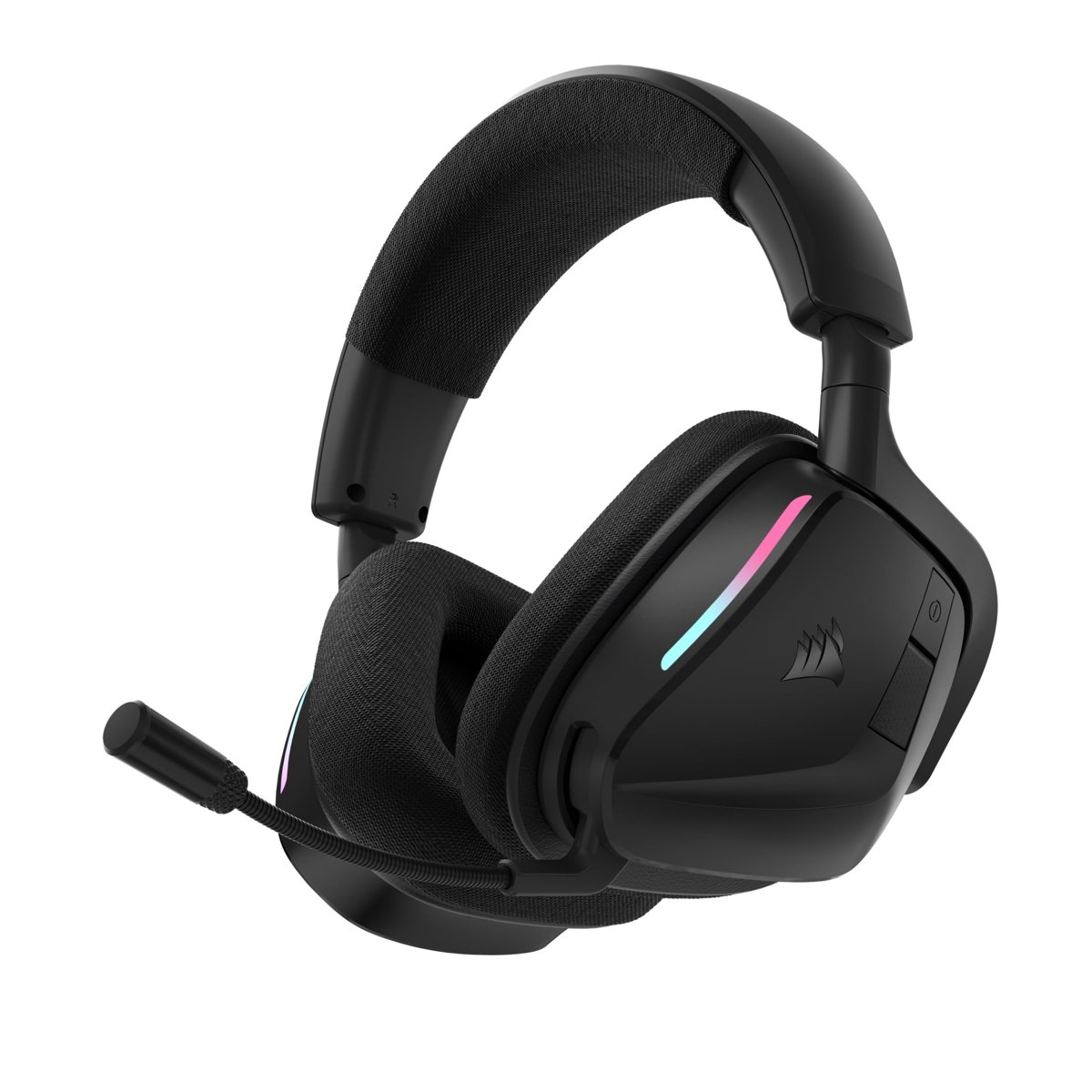 Corsair Void v2 kablosuz oyun kulaklığı, Bluetooth'lu PC, PS5, PS4, Switch, Mobile için – Dolby Atmos, 70 saat pil, çift kablosuz, hafif, hızlı şarj – karbon
