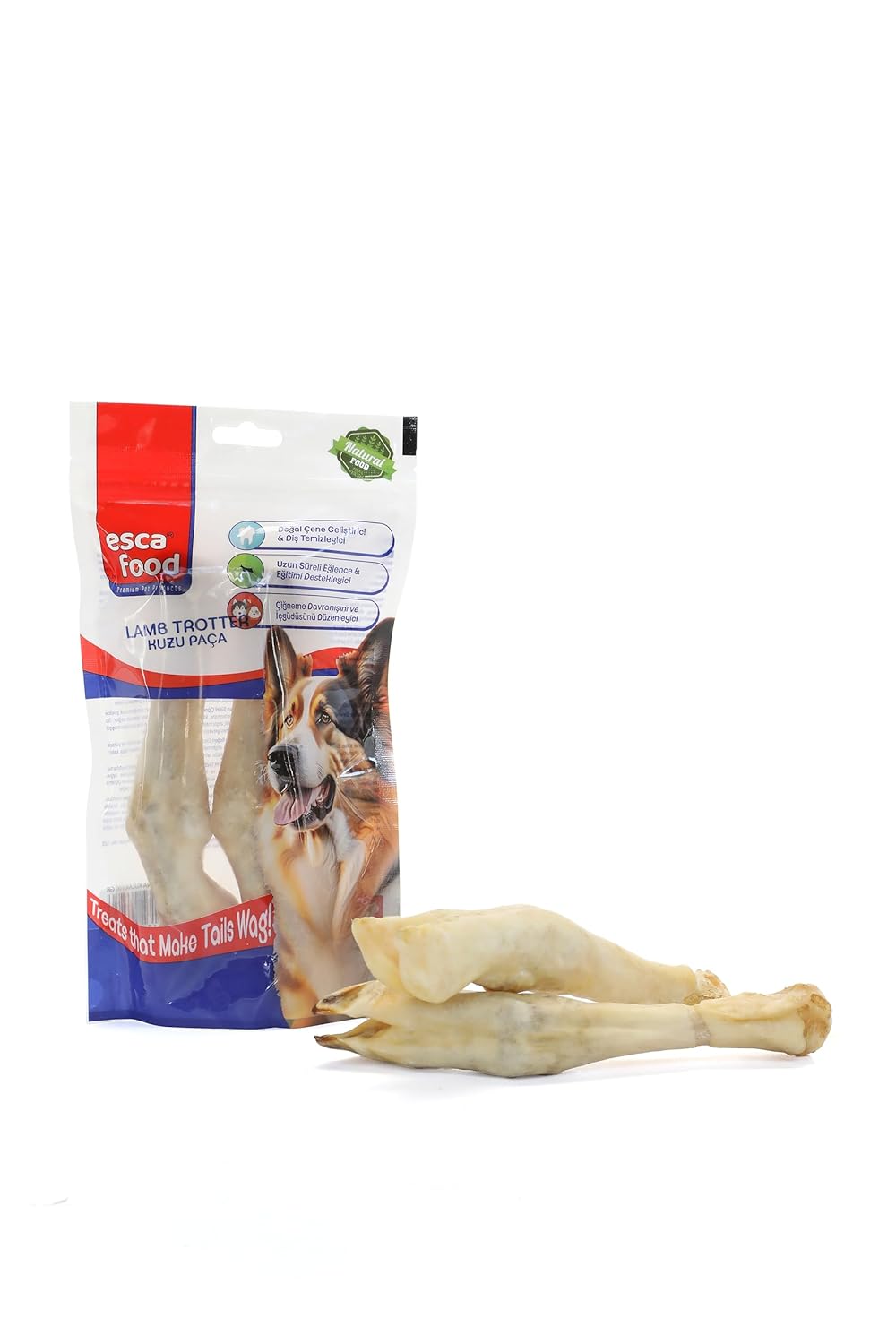 Esca Food Kuzu Paça 200 Gram 2'li Köpek Ödül Maması