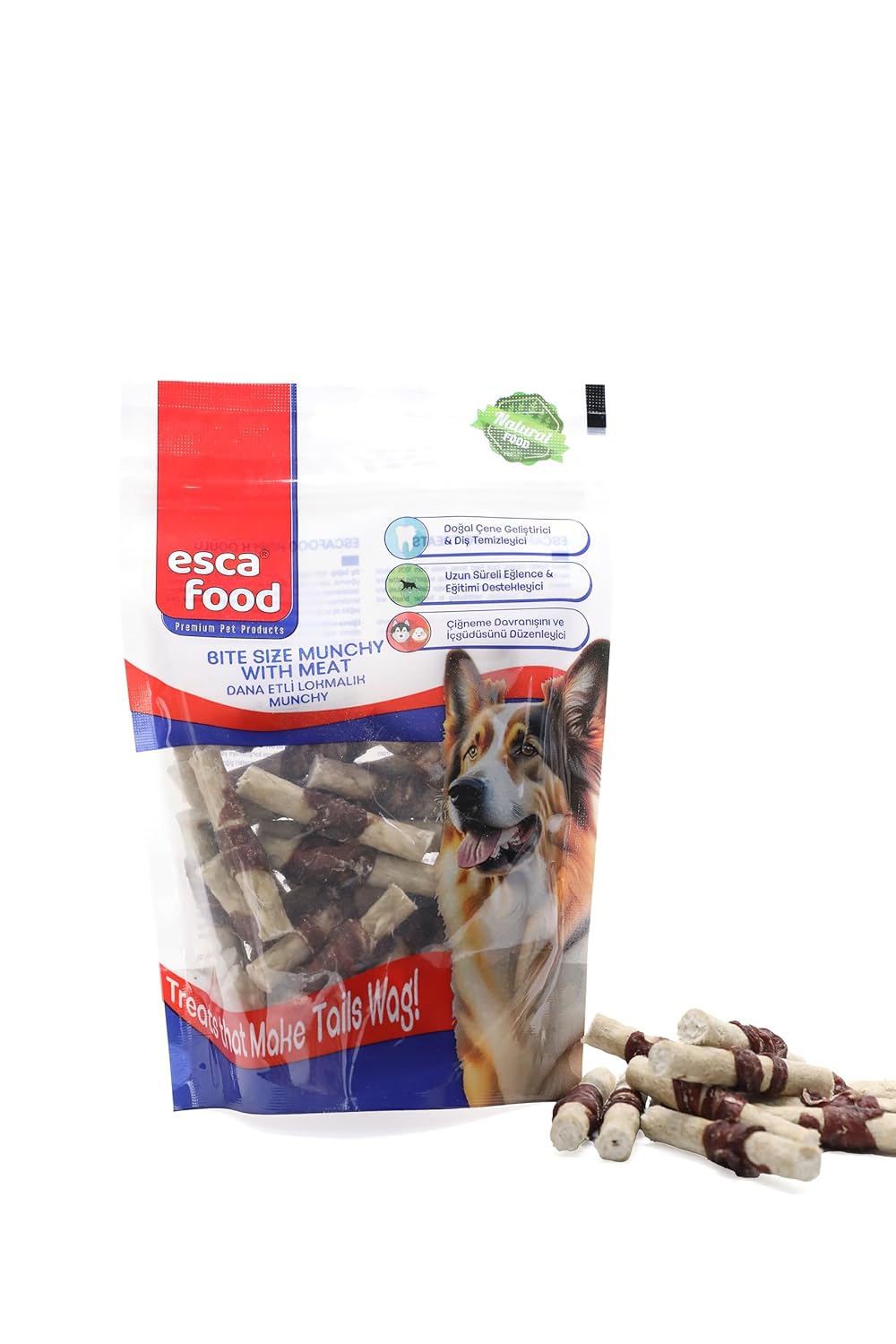 Esca Food Dana Etli Lokmalık Munchy 6 Santimetre 6 Gram 36’lı Köpek Ödül Maması