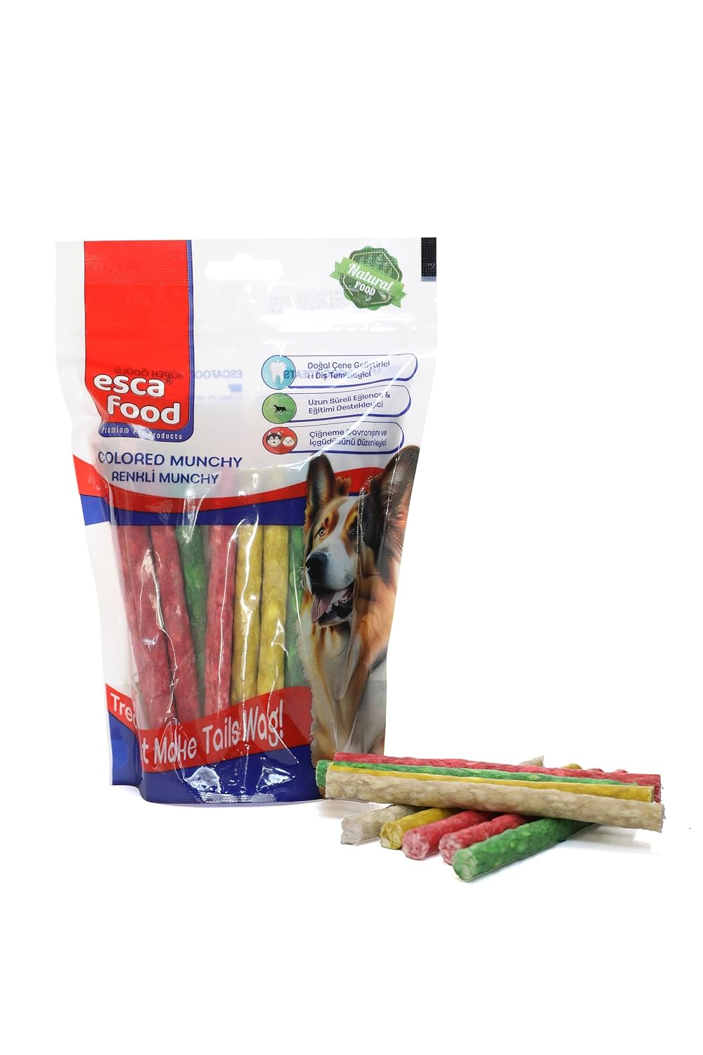 Esca Food Munchy Renkli 12 Santimetre 8 Gram 40'li Köpek Ödül Maması