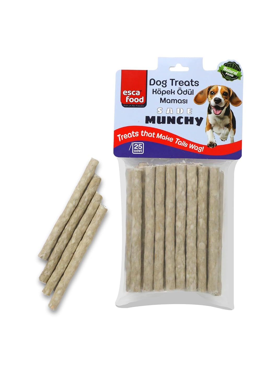 Esca Food Munchy Çubuk 12 Santimetre 8 Gram 25'li Köpek Ödül Maması