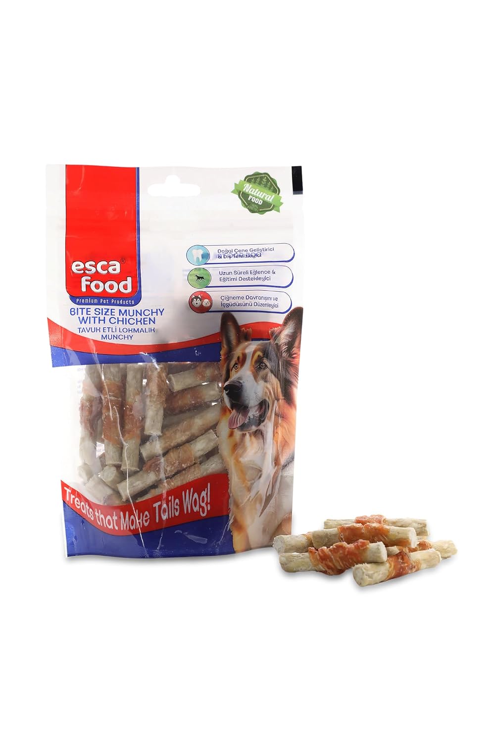 Esca Food Tavuklu Lokmalık Munchy 6 Santimetre 36 ‘lı Köpek Ödül Maması