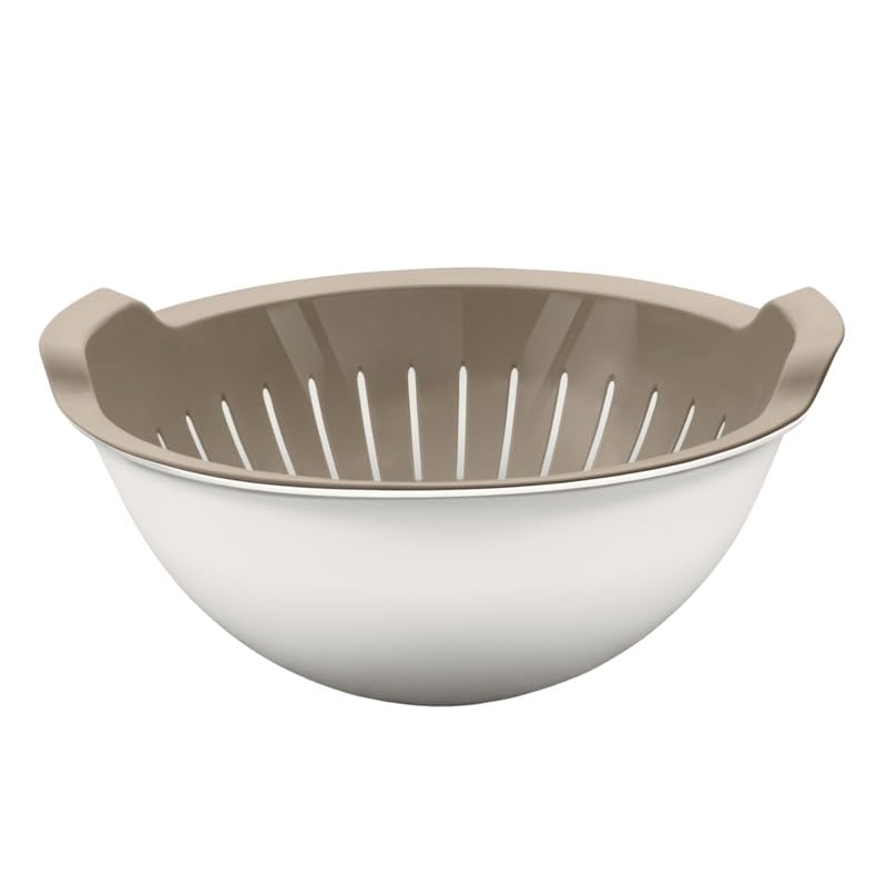 Orret Home 3L Kaseli Süzgeç – Yeşillik, Sebze ve Meyve Yıkamak İçin Pratik Badyalı Süzgeç – Çok Amaçlı Gıda Yıkama Kabı, Dayanıklı ve Kullanışlı Mutfak Gereci