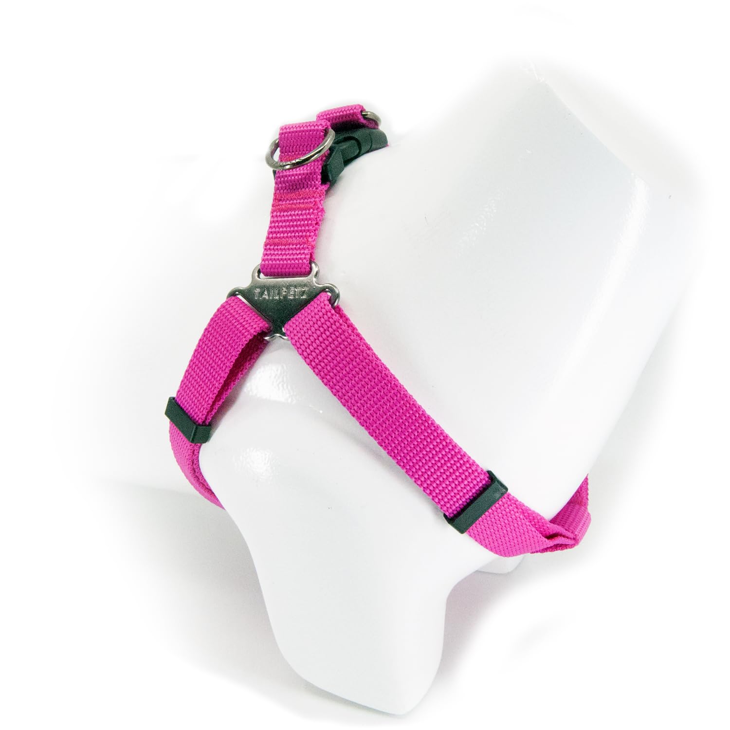 Tailpetz Step-In Köpek Göğüs Tasması Sağlam Ayarlanabilir Ve Kolay Takılabilir (Fuşya, Small 34-50cm)