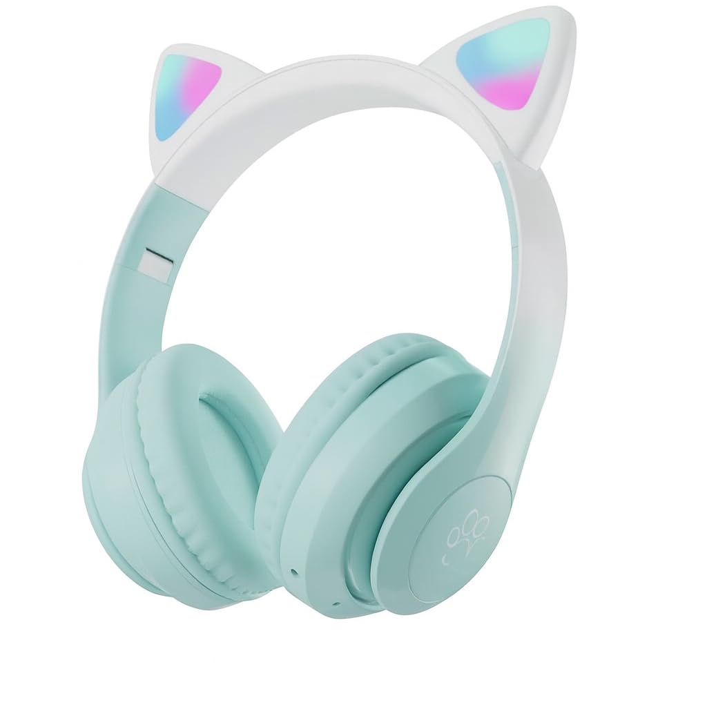 Vooka Çocuk Bluetooth Kulaklık Kedi Kulaklık Pro 5.3 Akıllı Rgb Led Detaylı Bluetooth Kablosuz