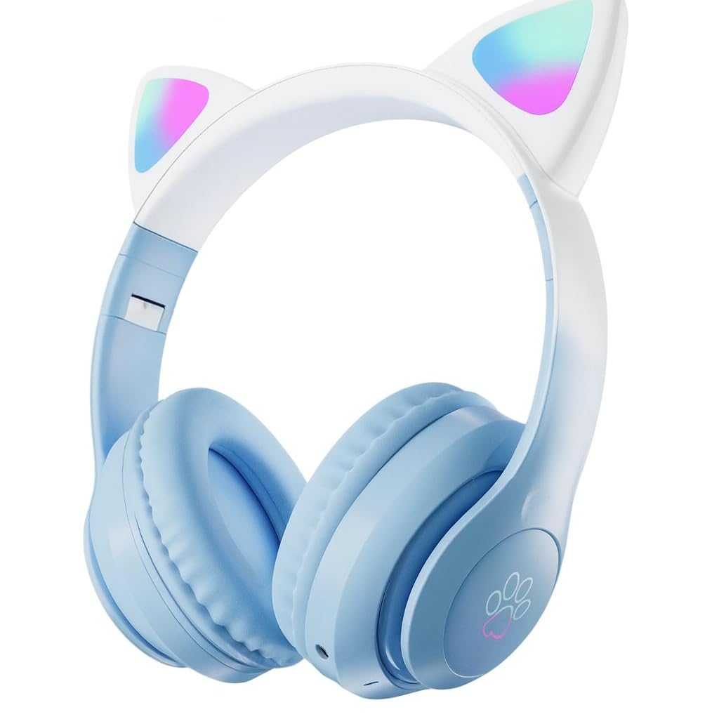 Vooka Çocuk Bluetooth Kulaklık Kedi Kulaklık Pro 5.3 Akıllı Rgb Led Detaylı Bluetooth Kablosuz