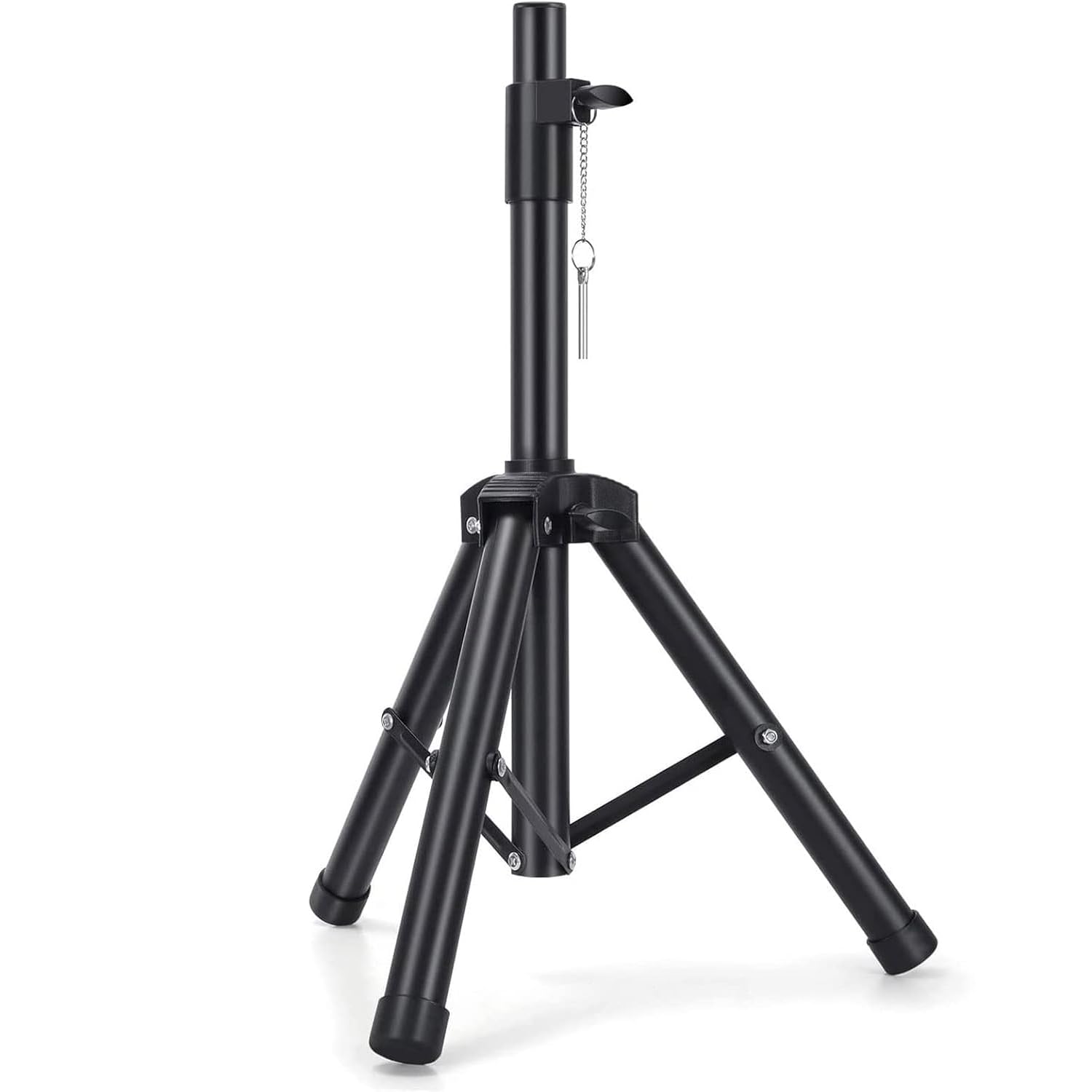 Coverzone Profesyonel Taşınabilir Hoparlör Stant Ayarlanabilir Uzatma 76cm ila 111cm PA DJ Kısa Tripod Standı Mini Hoparlör Standı Uyumlu Ekleme Emniyet Pimi Hoparlör Ayak J-01