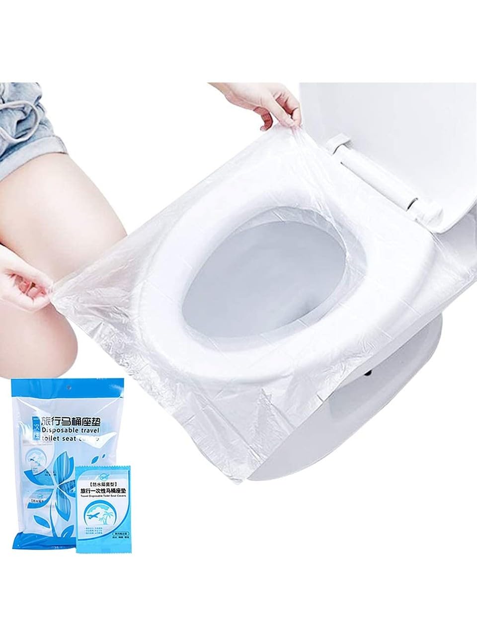 Klozet Örtüsü Tek Kullanımlık Klozet Poşeti Klozet Kapak Örtüsü Dispenseri 50 ADET