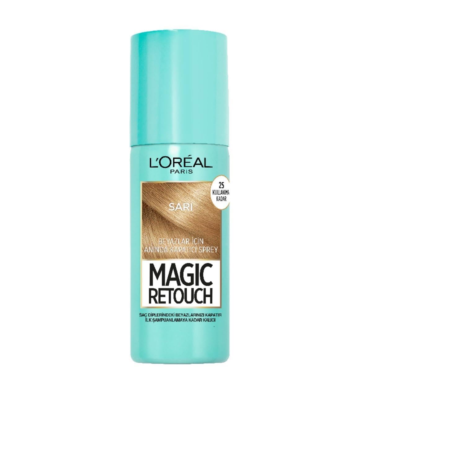 L'Oreal Paris Magic Retouch Beyaz Saçlar İçin Kapatıcı Sarı Saç Spreyi 75 ml