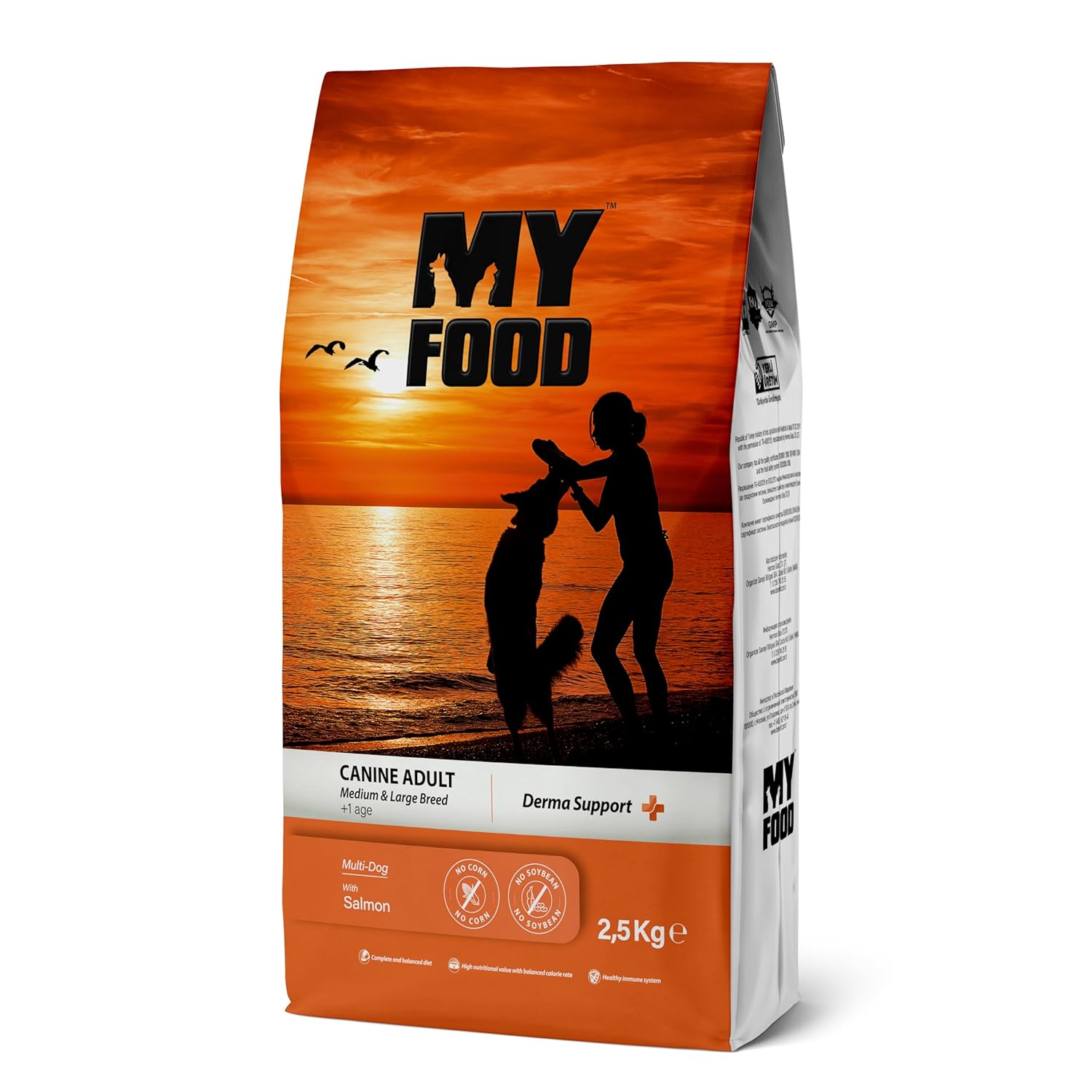 Myfood Yetişkin Köpek Maması Orta-Büyük Irk Somonlu 2,5 Kg