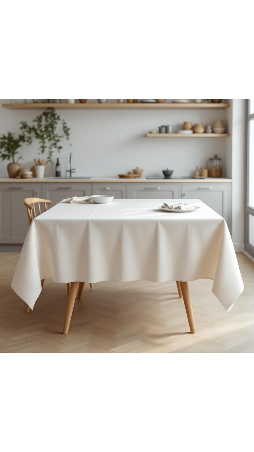 Viemso Naturel Keten Masa Örtüsü 110x160