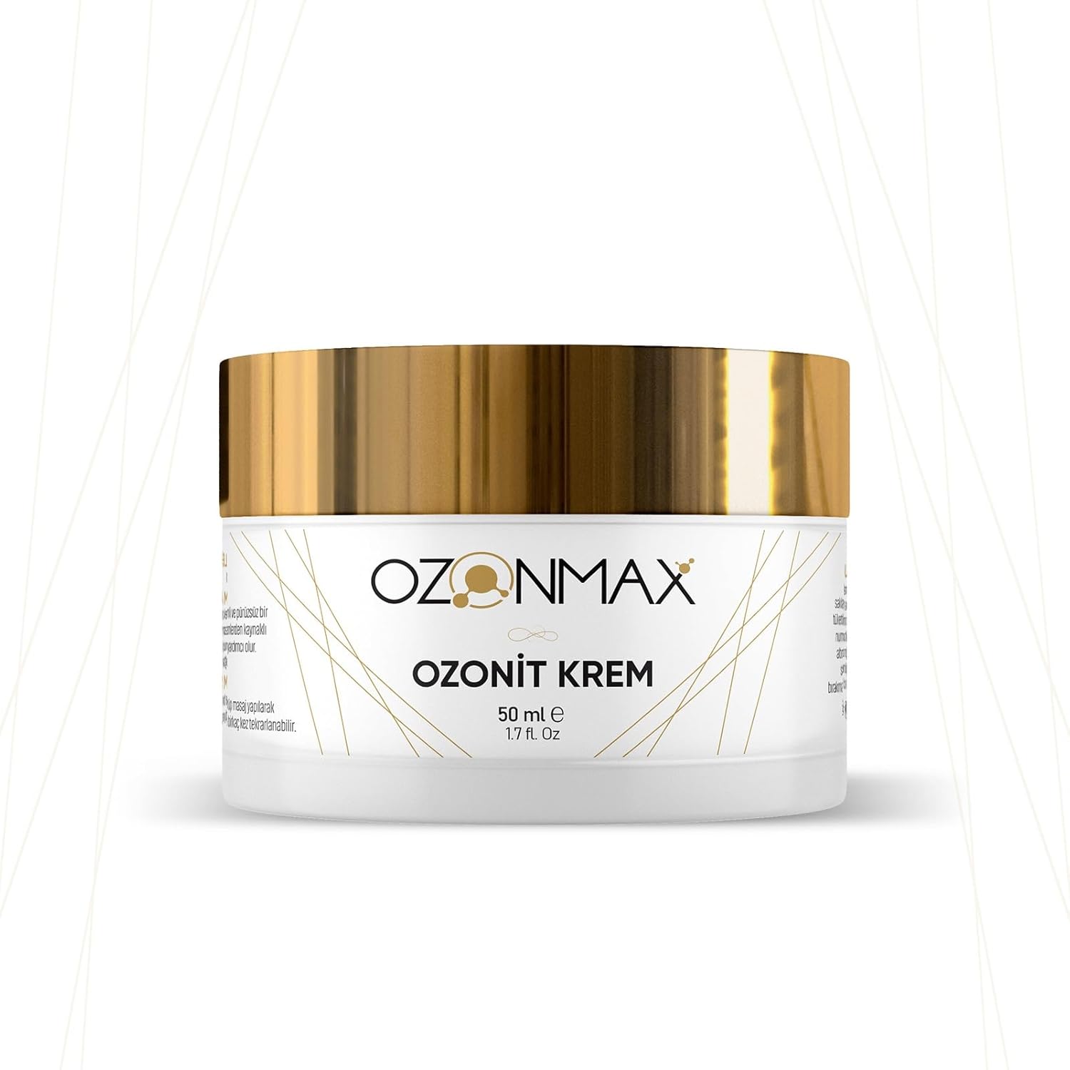 OZONMAX OZONİT KREM 50 ML - Cildin Oksijen Seviyesini üç Katakadar Artırırı ve Cilt tonunu Eşitler akne Leke Gibi Cilt Problemlerinde Kullanılır.