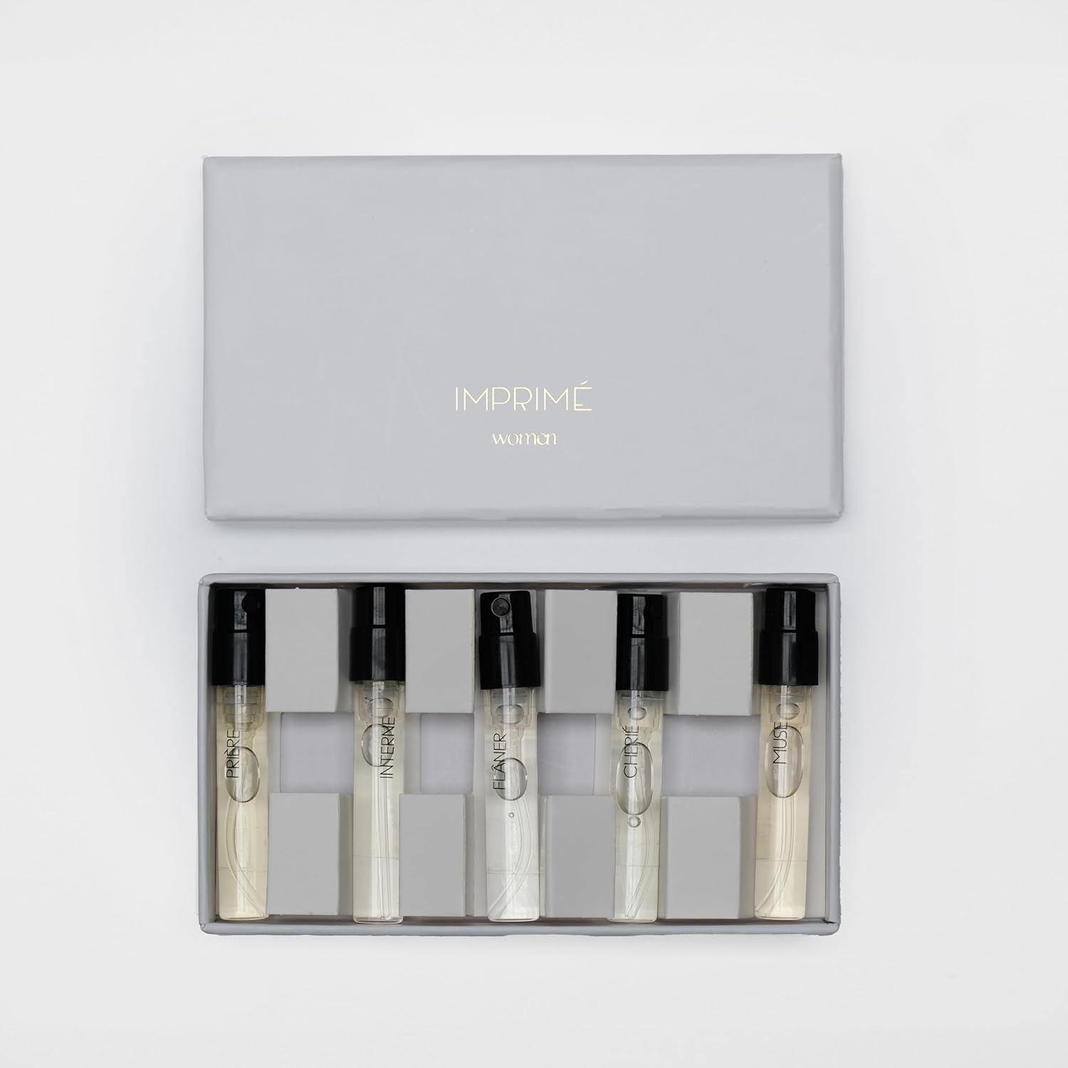 Imprimé Mini Parfüm Kadın Deneme Seti 5 X 2 ml (Muse, Cherie, Priere, Interne ve Flaner)