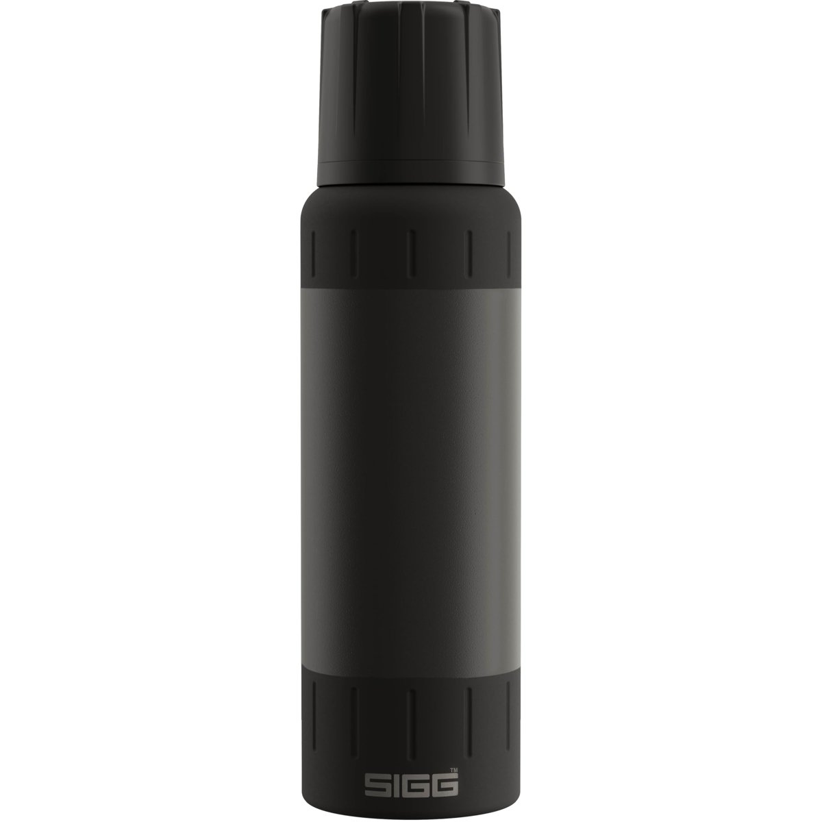 SIGG Yalıtımlı Su Şişesi - Alpine Star Siyah Termos Bardak - 27 Parça Sıcak, 100 Parça Soğuk - Kompakt ve Sağlam - Sızdırmaz - BPA İçermez - Dış Mekan, Kamp ve Doğa Yürüyüşü - Siyah - 1L