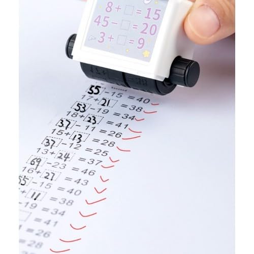 Matematik Toplama Çıkarma Rulosu, Doldurulabilir Mürekkepli Okul Öncesi Toplama Çıkarma Matematik Damgası Kaşesi