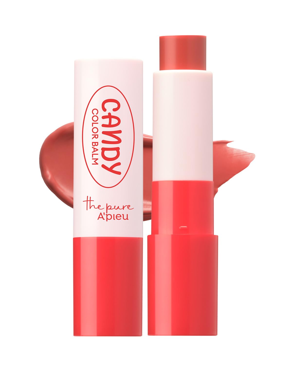 MISSHA Dudakları Nemlendiren Parlak Bitişli Renkli Dudak Balmı A'pıeu The Pure Candy Color Balm No.03 Apple
