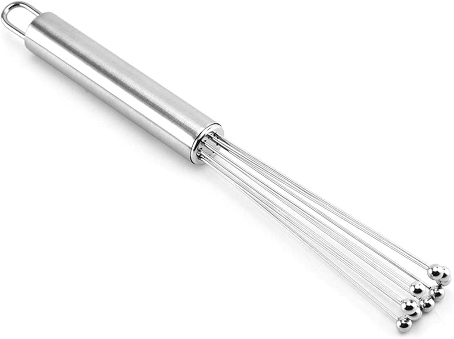 Orret Home Paslanmaz Çelik Boncuk Çırpıcı – Ergonomik Tasarım, Dayanıklı ve Pratik Mutfak Çırpma Teli, Yumurta, Süt, Krema, Sos, Hamur Karıştırıcı, Profesyonel ve Ev Kullanımı İçin (33 Cm)