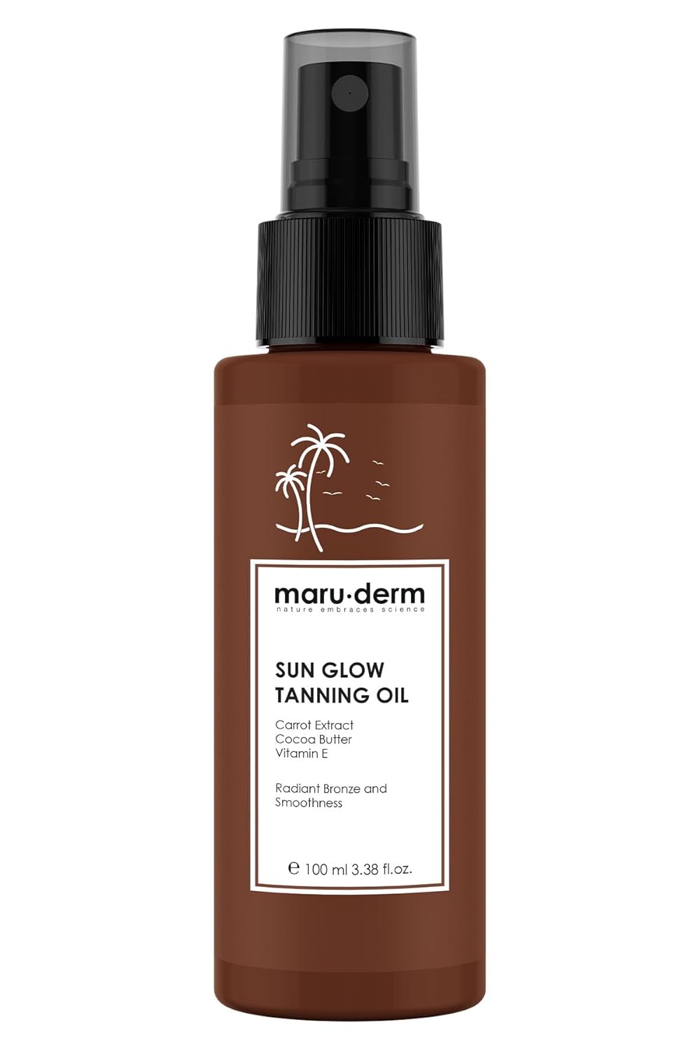 Maru.Derm SPF 0 Bronzlaştırıcı Güneş Yağı 100 ml